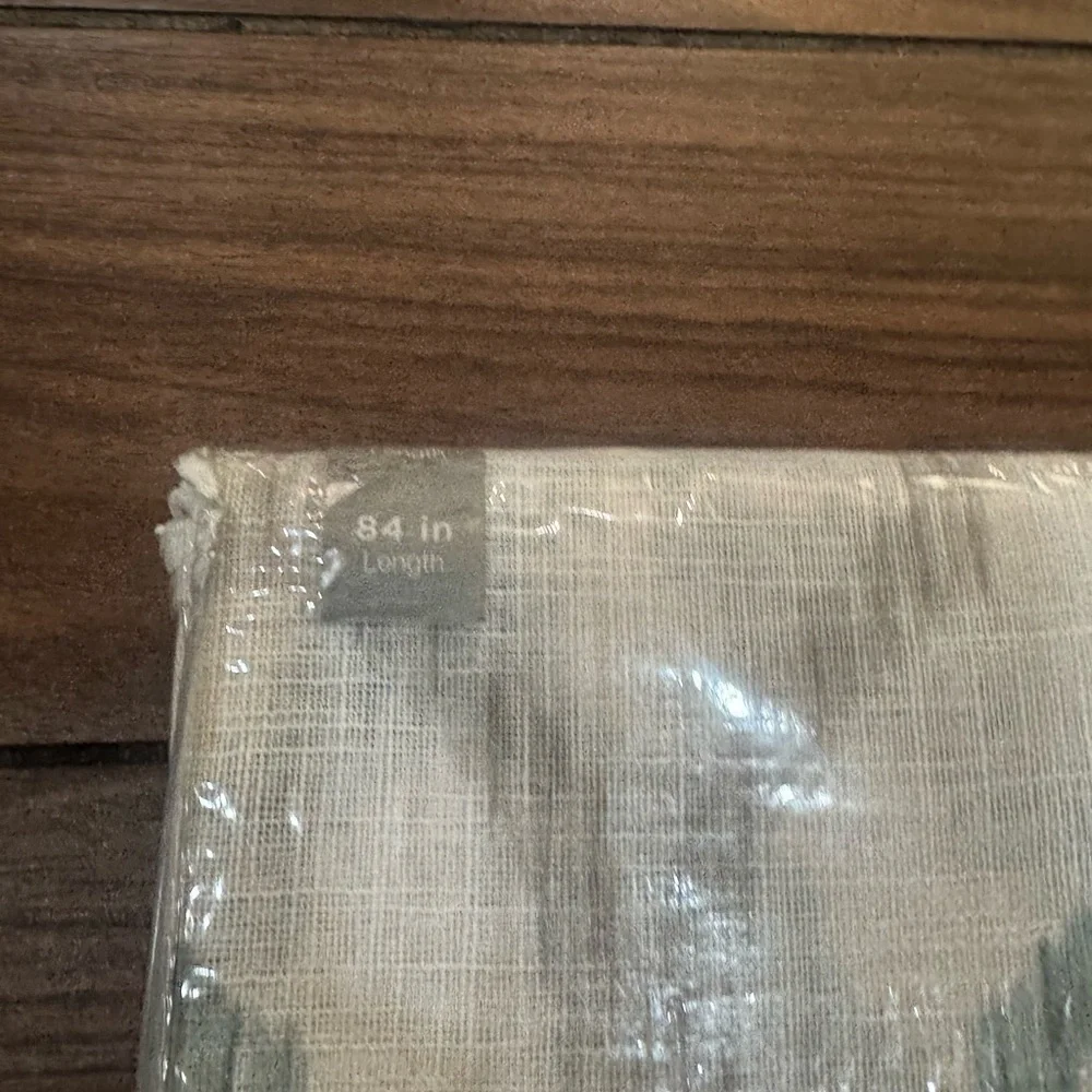 JCPenney Home Presidio Grommet Panel in sea / multi sheer 84